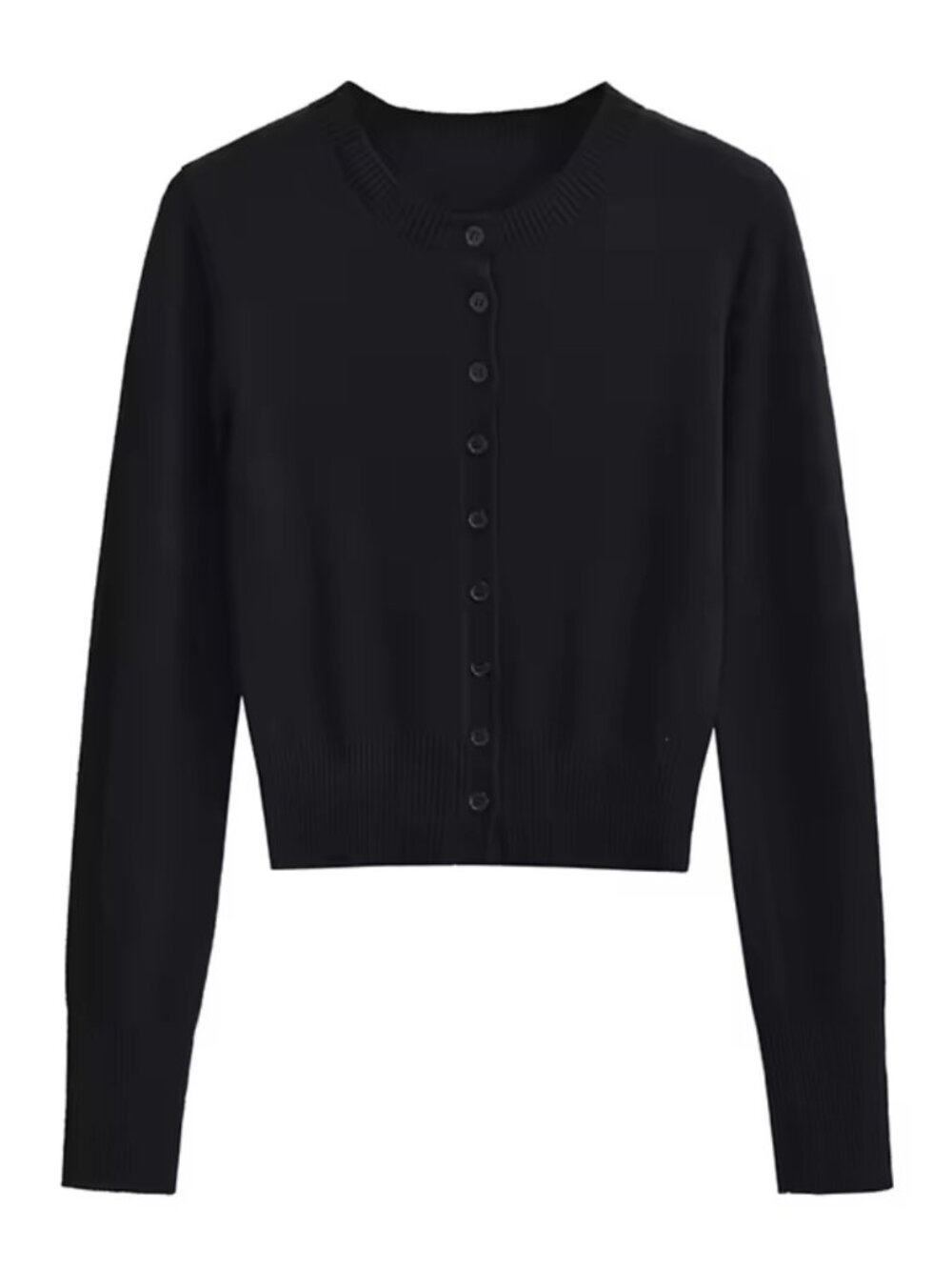 Black fitted Cardigan